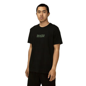 NEW! Florence Marine X Mens Medium GOTAE Organic Black Short Sleeve T-Shirt M9-3